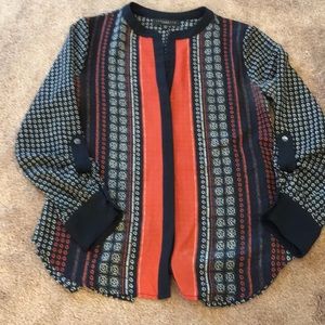 Sanctuary Long Sleeve Sheer Blouse Size XS